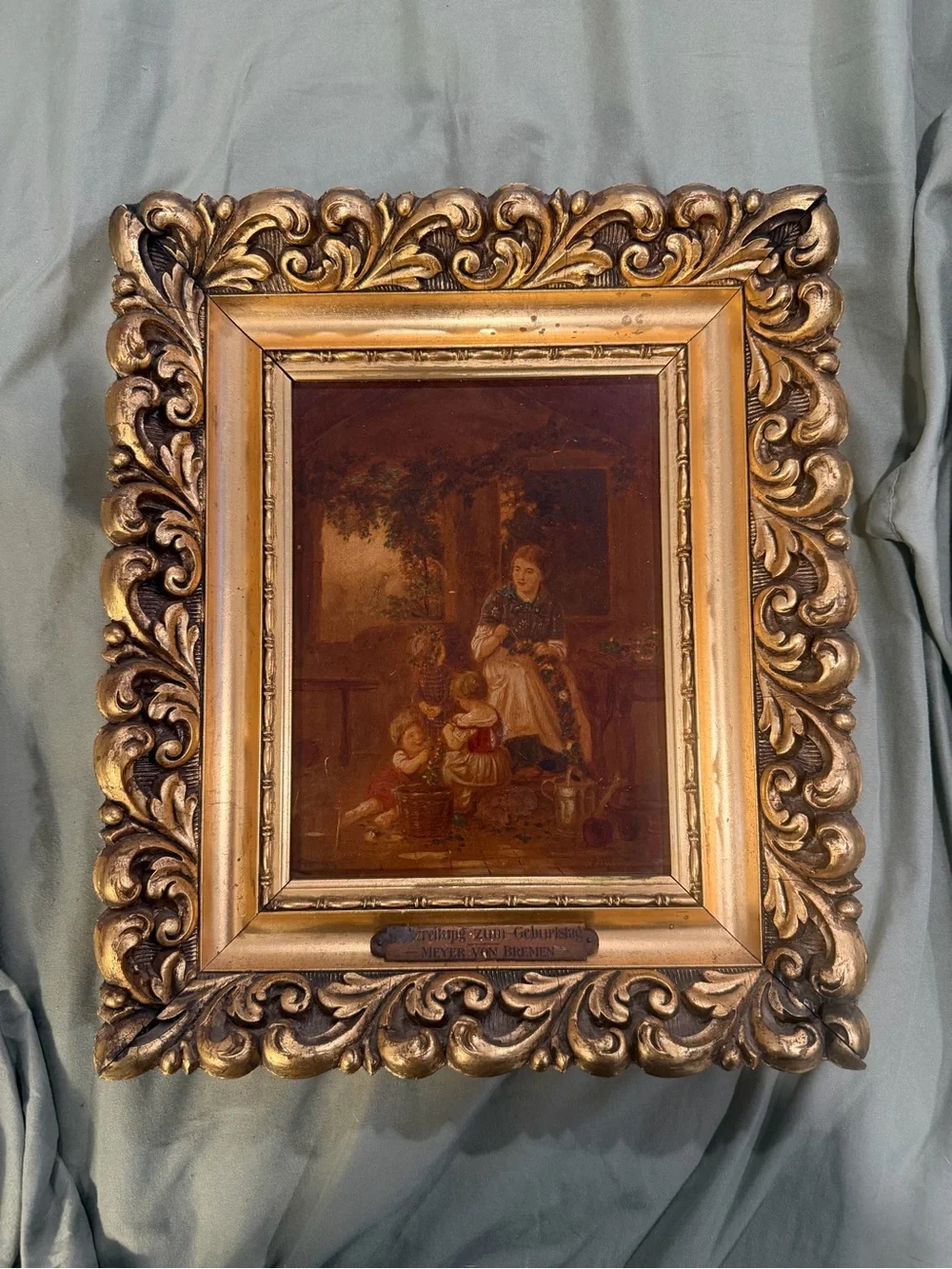 Vintage Meyer von Bremen Framed Prints – Matching Pair – Ornate Gold Baroque